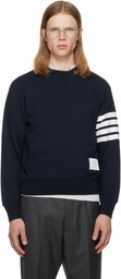 Thom Browne Navy Classic Loopback 4-Bar Sweatshirt