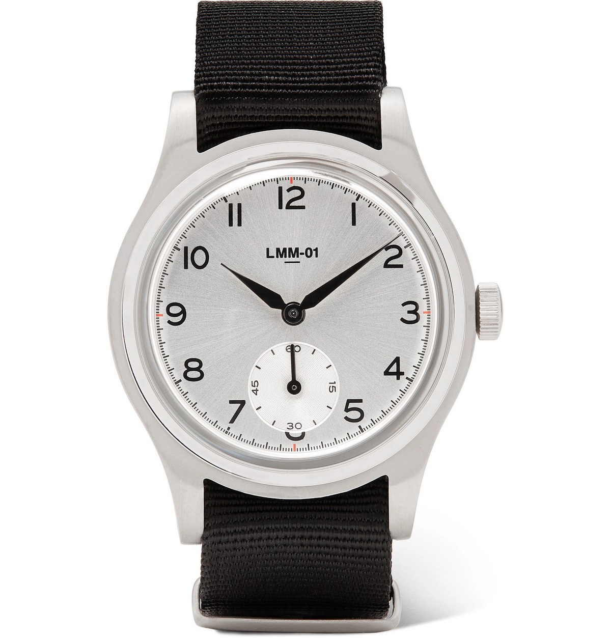 Merci - LMM-01 Grand Pa' 38mm Stainless Steel and NATO Webbing Watch - Silver