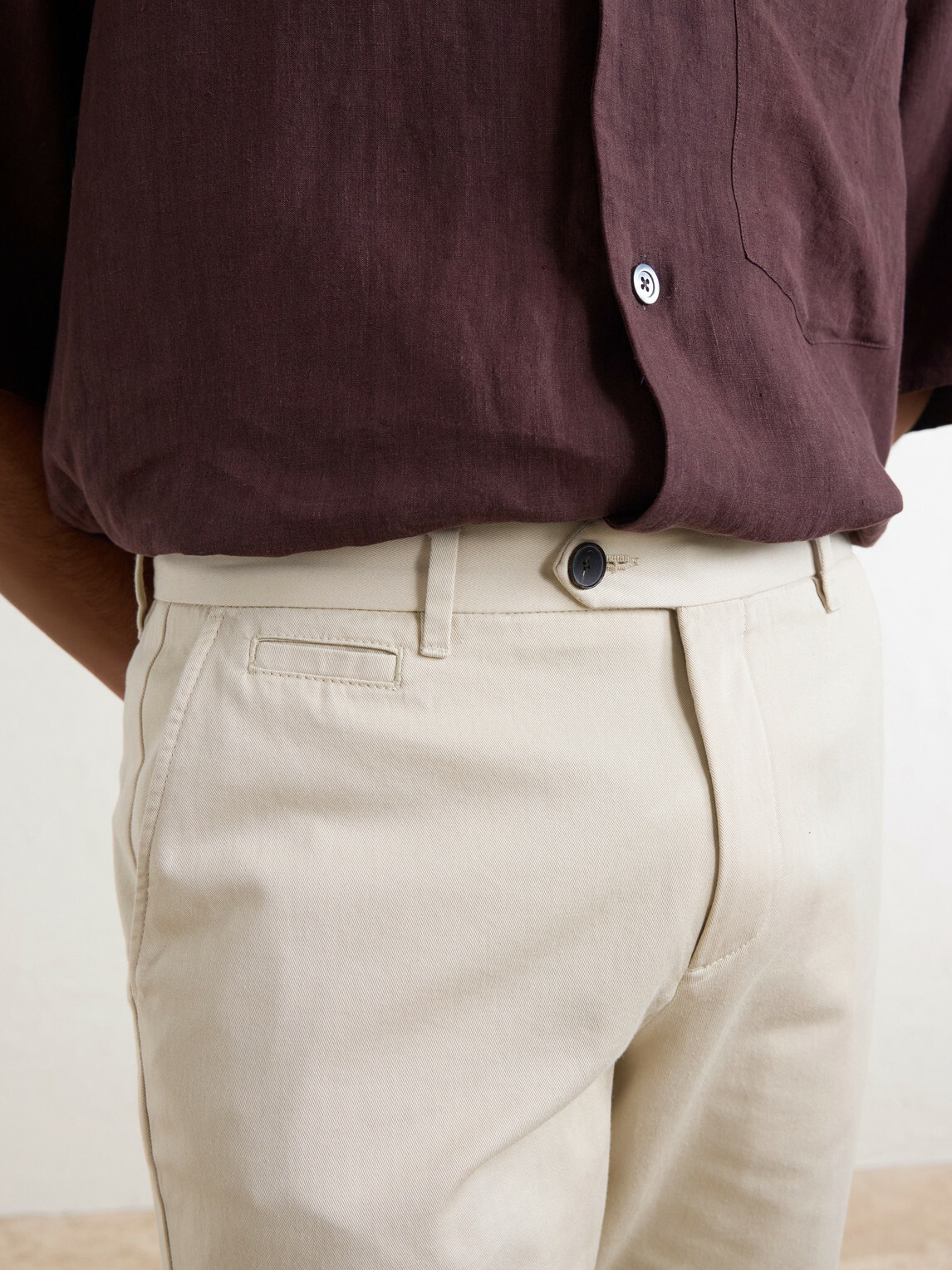 Mr P. - Samuel Straight-Leg Organic Cotton Chinos - Neutrals