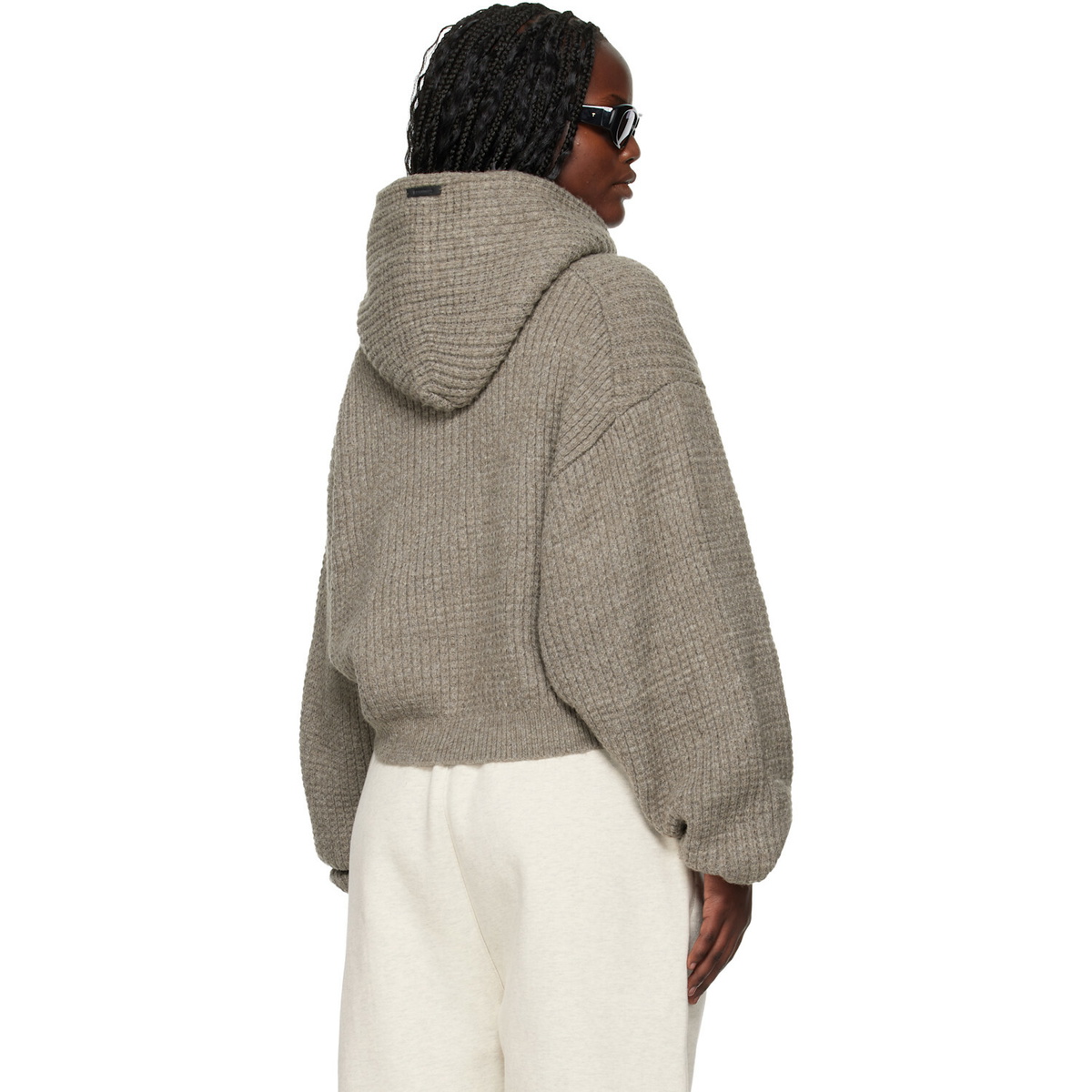 Fear of God ESSENTIALS Brown Holiday Heavy Waffle 90s Hoodie