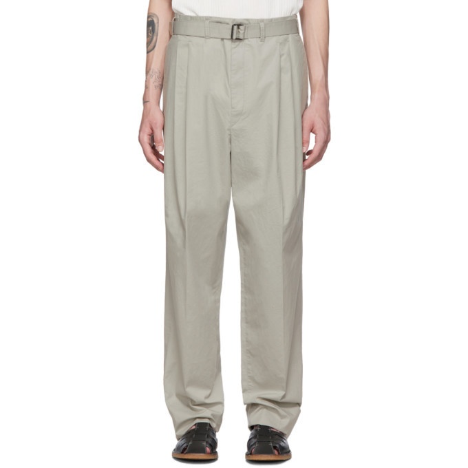 Photo: Lemaire Grey Pleated Trousers