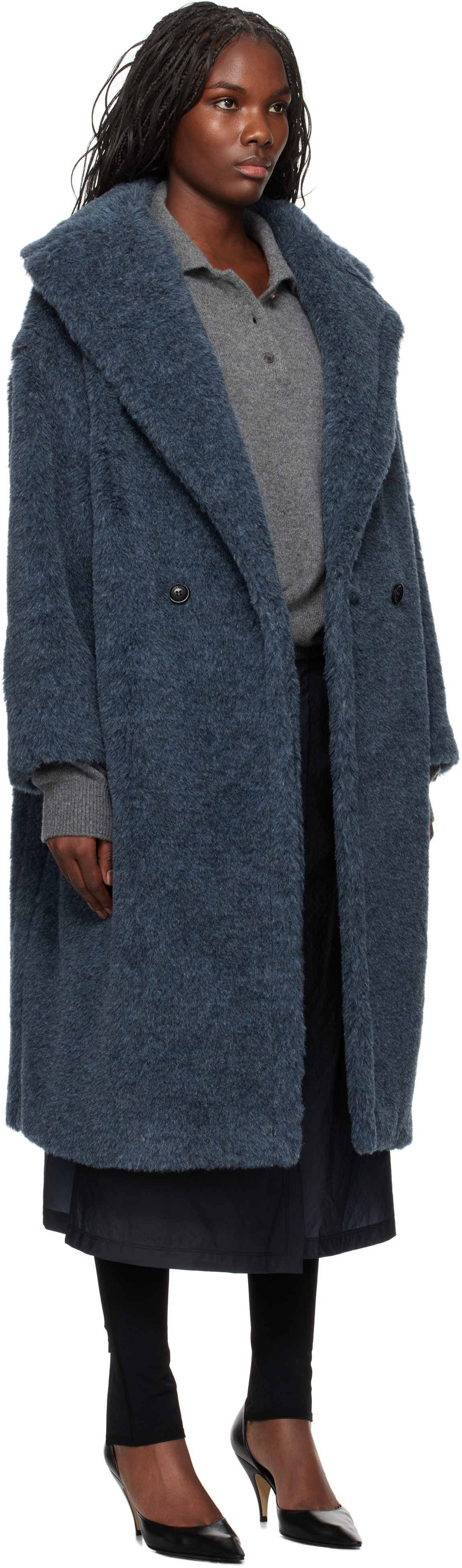 コート MAX MARA Women Coats 2511011153 002 Blue Coats Blue and light blue Woman | Max Mara