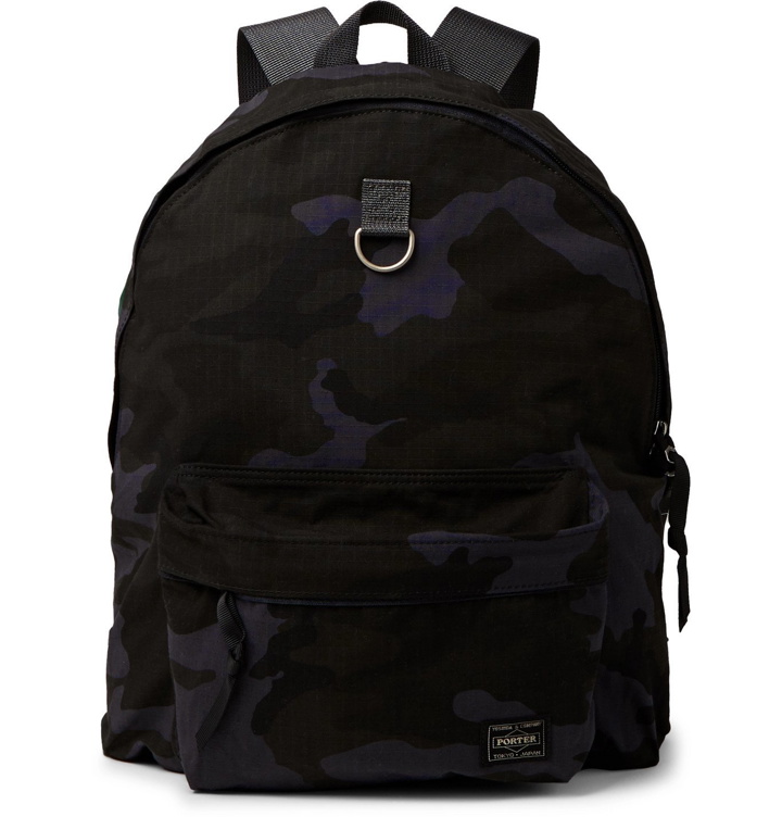 Photo: Porter-Yoshida & Co - Camouflage-Print Cordura® Nylon and Cotton-Ripstop Backpack - Blue
