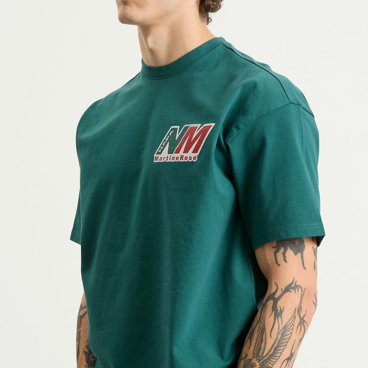 Napapijri Men's x Martine Rose Logo T-Shirt in Mediteranea G2A