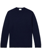 Kingsman - Slim-Fit Mélange Wool Sweater - Blue