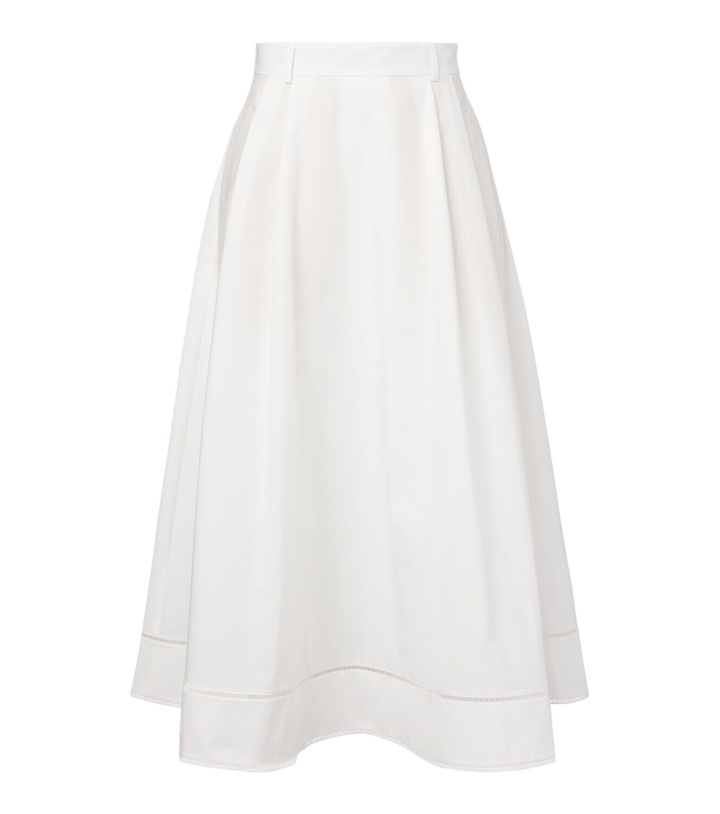 Photo: Róhe Embroidered cotton poplin maxi skirt
