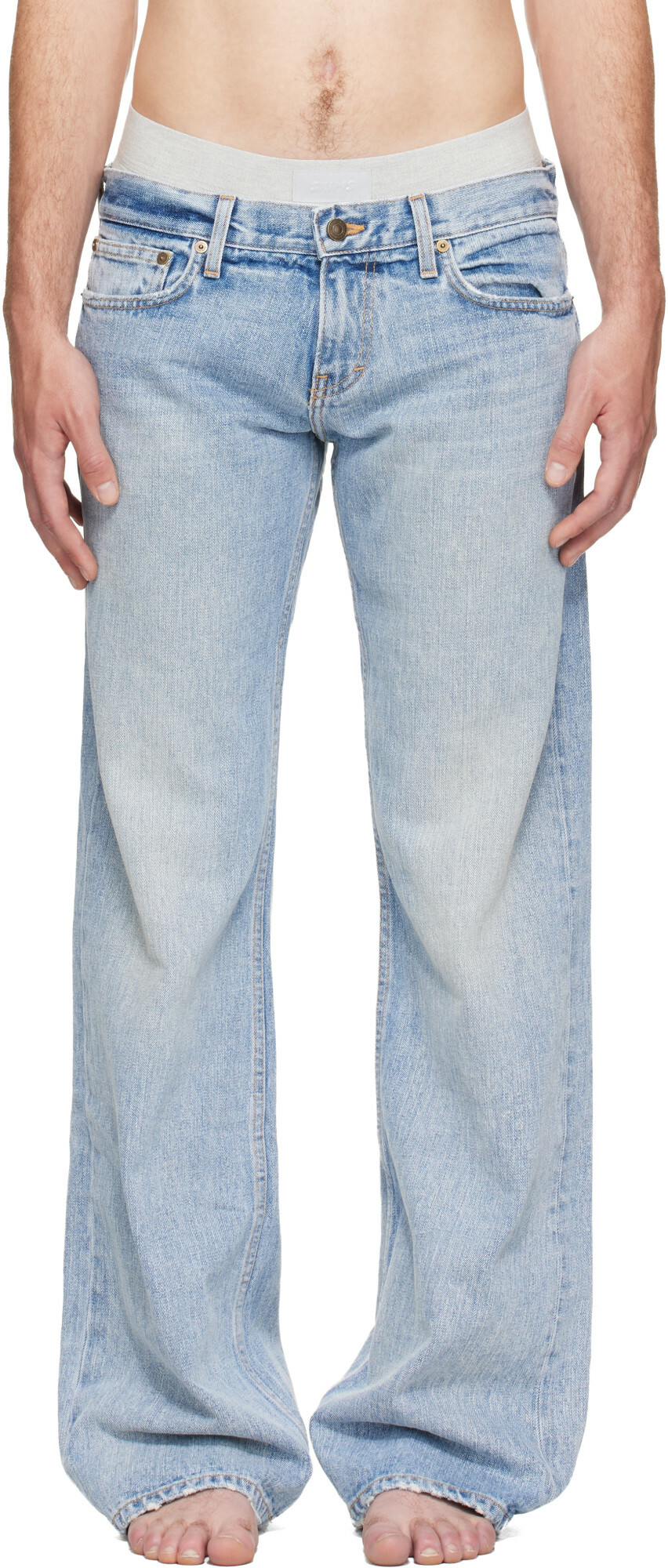 Raimundo Langlois Blue Bootcut Jeans