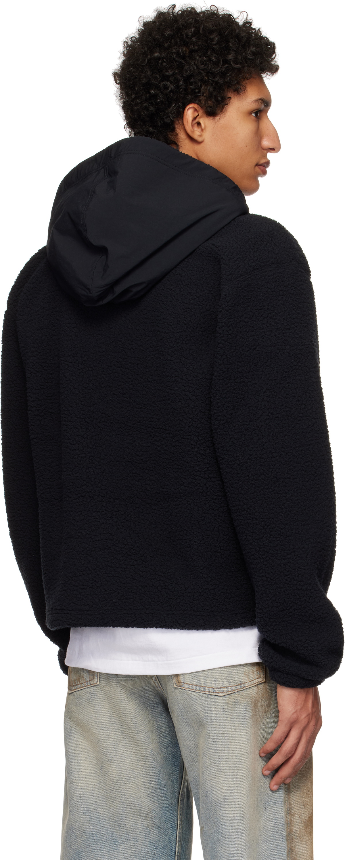 Nike Jordan Black High-Pile Fleece Pullover Hoodie