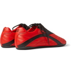 Balenciaga - Zen Logo-Print Faux Leather Sneakers - Red