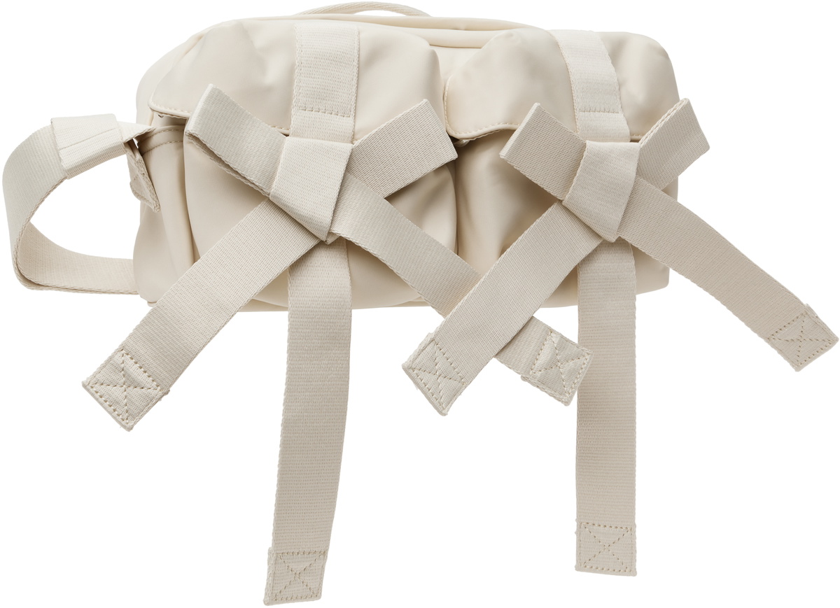 Simone Rocha Off-White Classic Bow Crossbody Bag