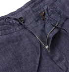 Ermenegildo Zegna - Tapered Linen Suit Trousers - Blue