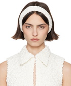 SUPER YAYA SSENSE Exclusive Bridal Capsule Bandeau Criss Cross Headband