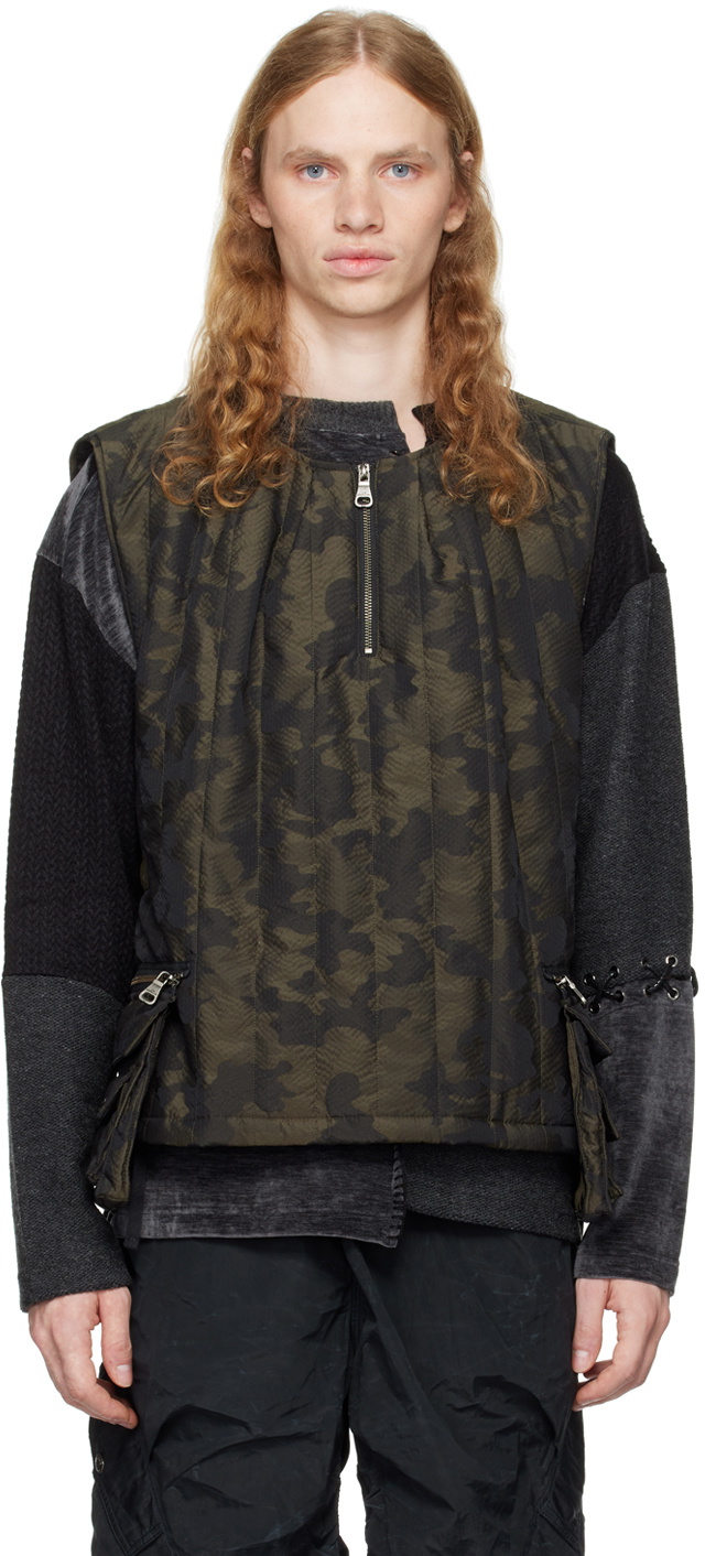 Andersson Bell Khaki Padded Turtle Vest Andersson Bell