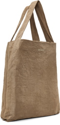 Liza Keane Beige Crinkled Tote