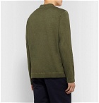 Massimo Alba - Hawai Watercolour-Dyed Cotton and Cashmere-Blend Henley T-Shirt - Green