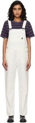 Carhartt Work In Progress White Bib Straight Overalls