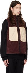 RANRA Burgundy Paneled Vest