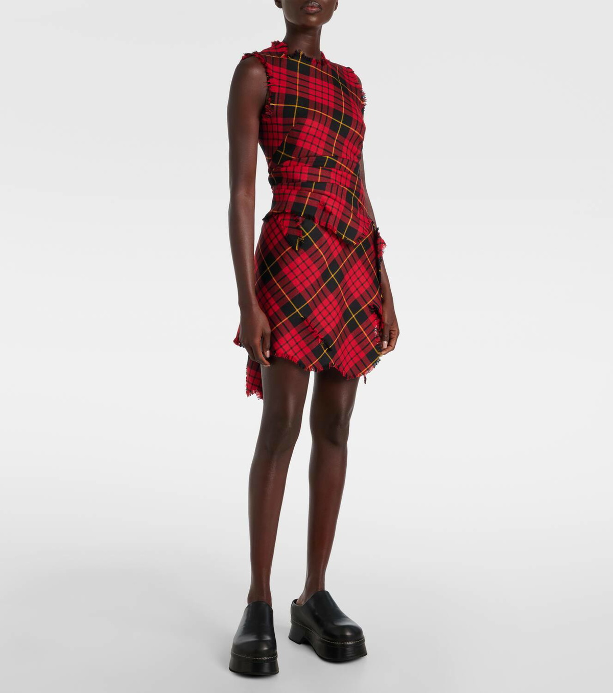 Alexander McQueen Leather platform clogs