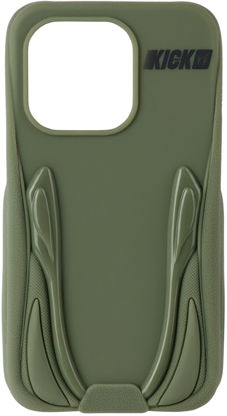 Urban Sophistication Green 'The Kick' iPhone 14 Pro Max Case
