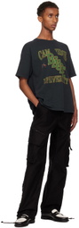 Rhude Black 'Rhude' University T-shirt