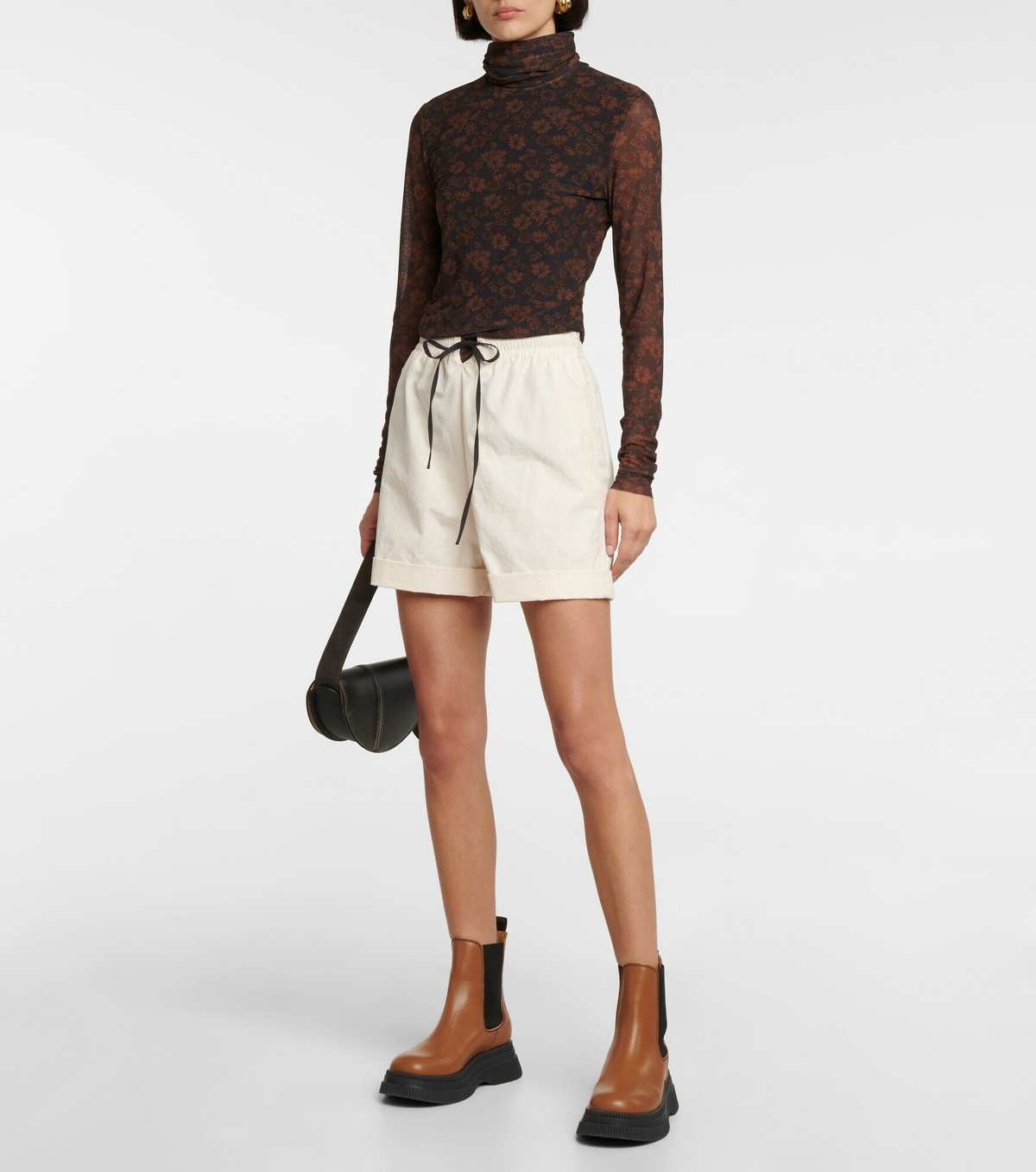 Ganni - Leather Chelsea boots