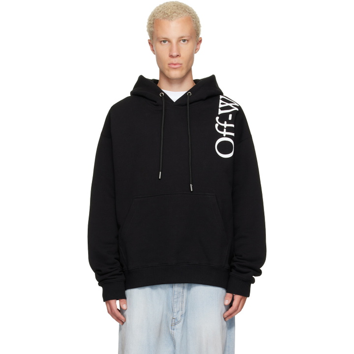 Photo: Off-White Black Vertical Bookish Skate Hoodie