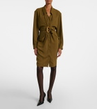 Mugler re/edit Cow-boys crêpe twill shirt dress