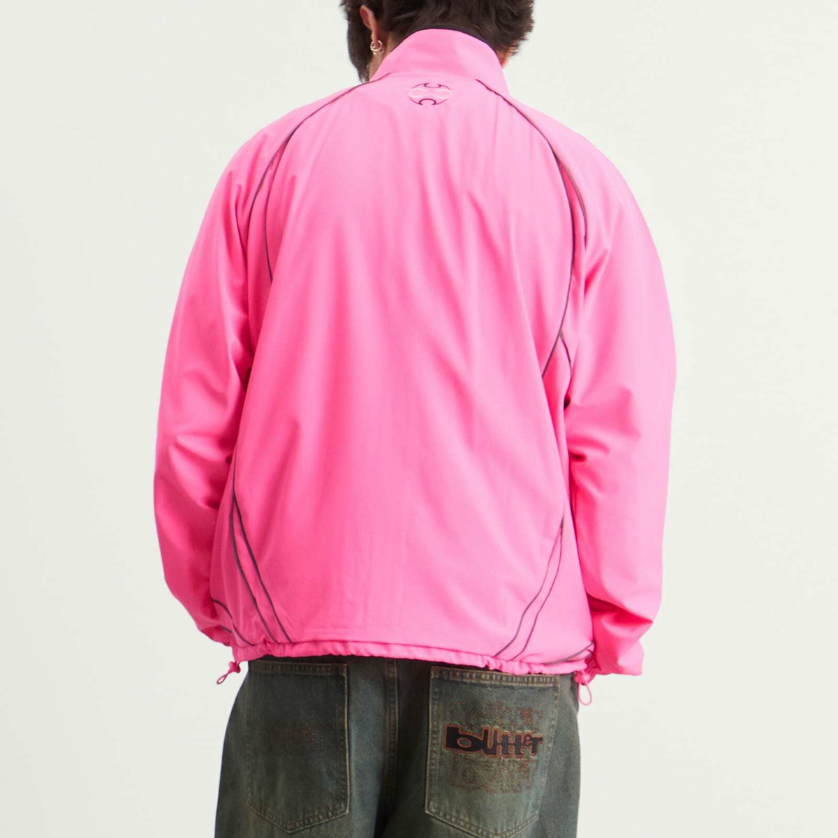 Adidas Men's Teamgeist Track Top in Lucid Pink/Black