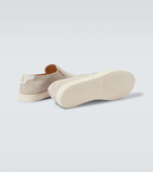 Brunello Cucinelli Suede slip-on sneakers