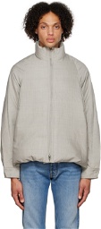 Cornerstone Gray Zip Down Jacket