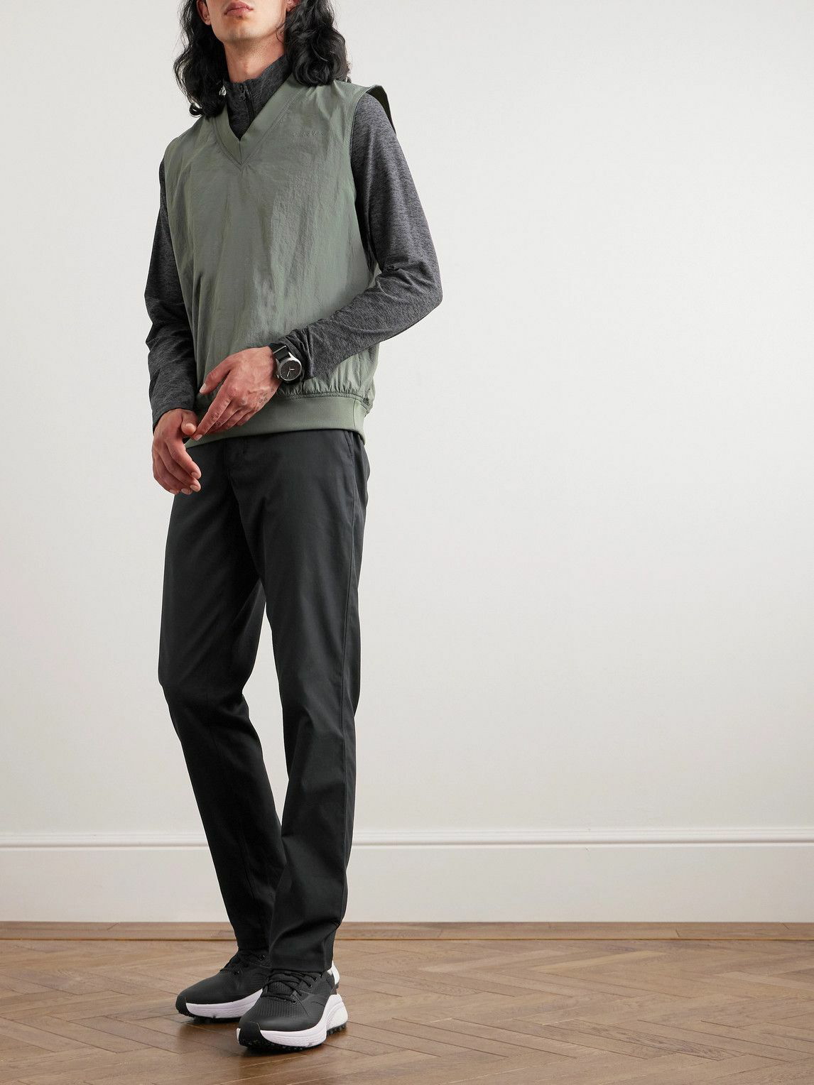 Outdoor Voices - Birdie Slim-Fit Straight-Leg Recycled Tech-Twill Golf  Trousers - Black Outdoor Voices