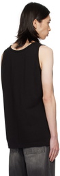 Maison MIHARA YASUHIRO Black Scoop Neck Tank Top