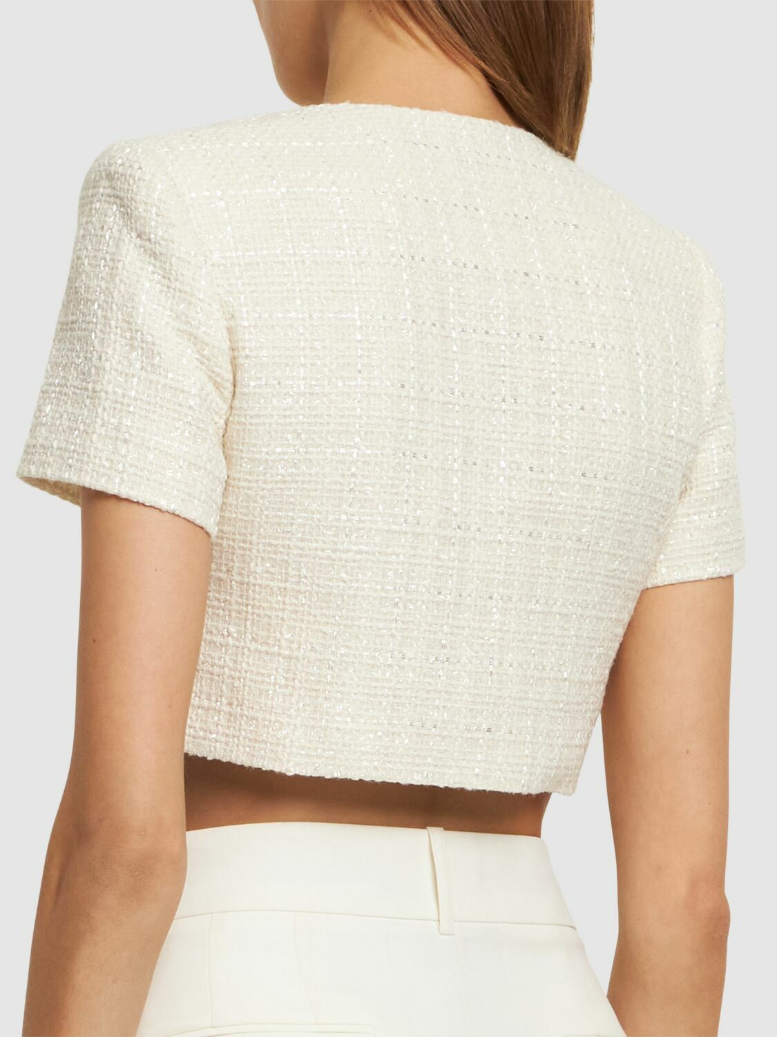 Bouclé wool crop Top main image 1