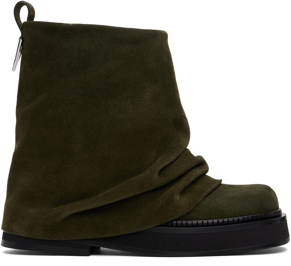 The Attico Khaki Mini Robin Combat Boots The Attico