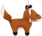 Maison Kitsuné Orange & White Fox Keychain