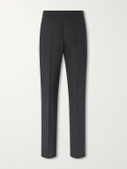 Favourbrook - Dalton Slim-Fit Straight-Leg Stretch-Wool Tuxedo Trousers - Black