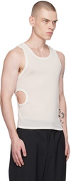 Maiden Name White David Tank Top