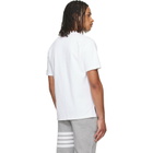 Thom Browne White Milano Cotton 4-Bar T-shirt