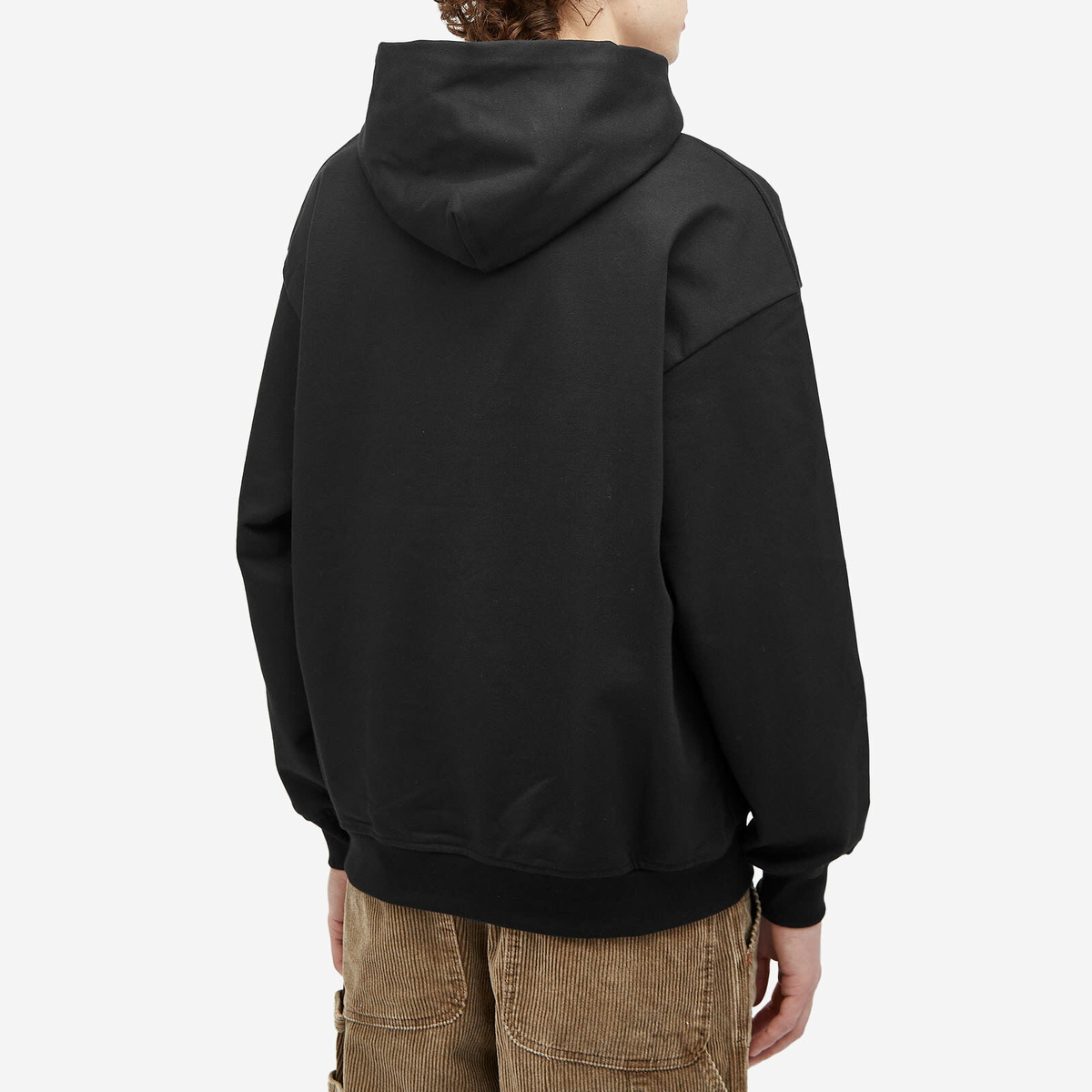 PACCBET Men's Washed Logo Pullover Hoodie in Black
