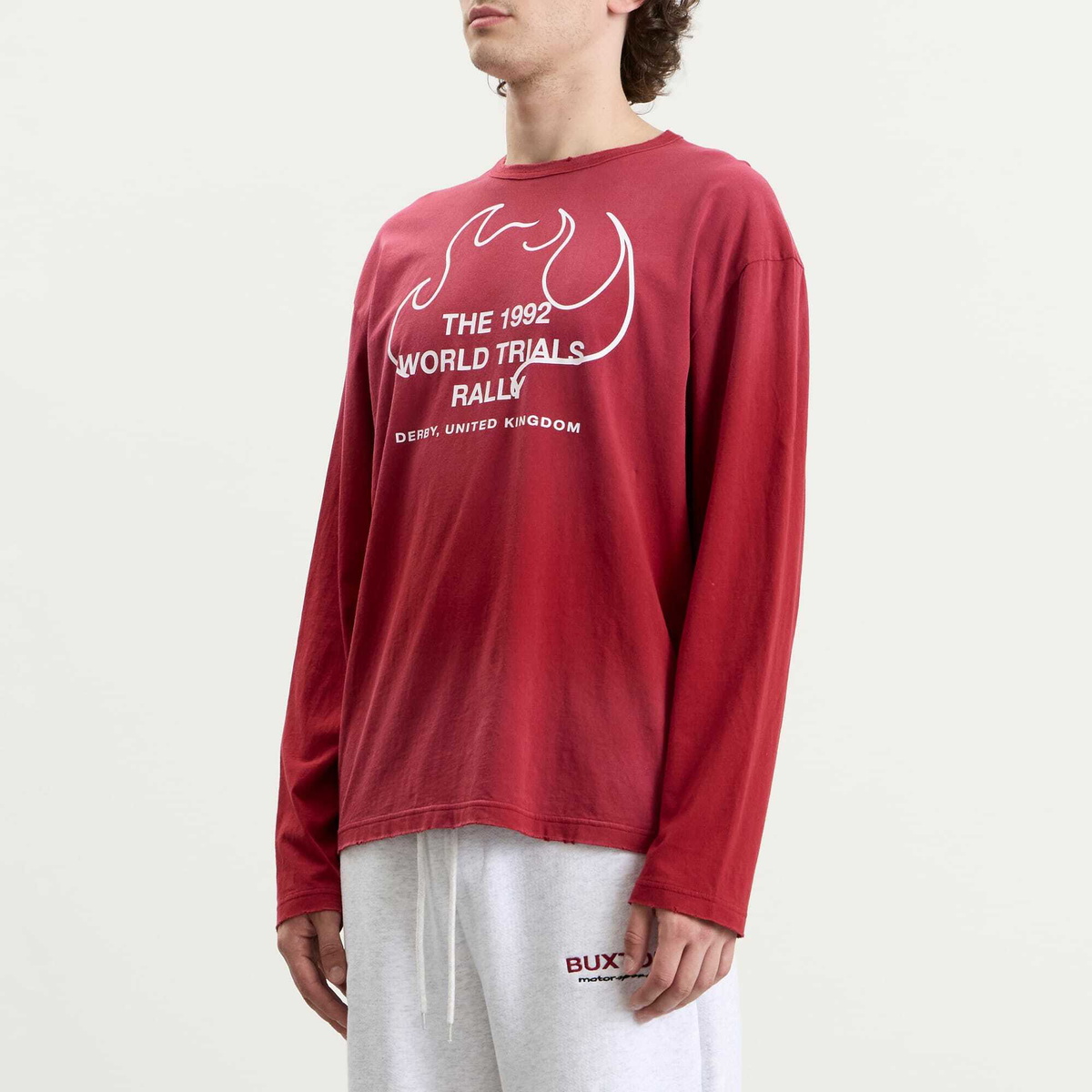 END. x Cole Buxton Men's World Trials Long Sleeve in Red
