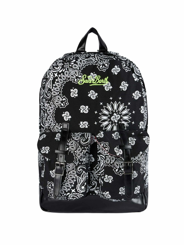 Photo: MC2 Saint Barth Canvas Backpack Cody With Black Bandanna Print