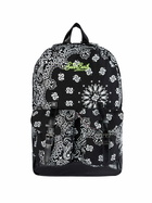 MC2 Saint Barth Canvas Backpack Cody With Black Bandanna Print