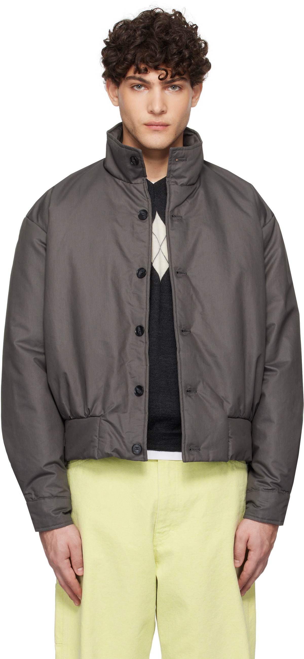 Paloma Wool: Gray Tate Bomber Jacket | SSENSE