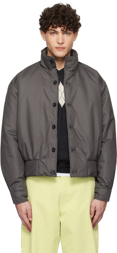 Photo: Paloma Wool Gray Tate Bomber Jacket