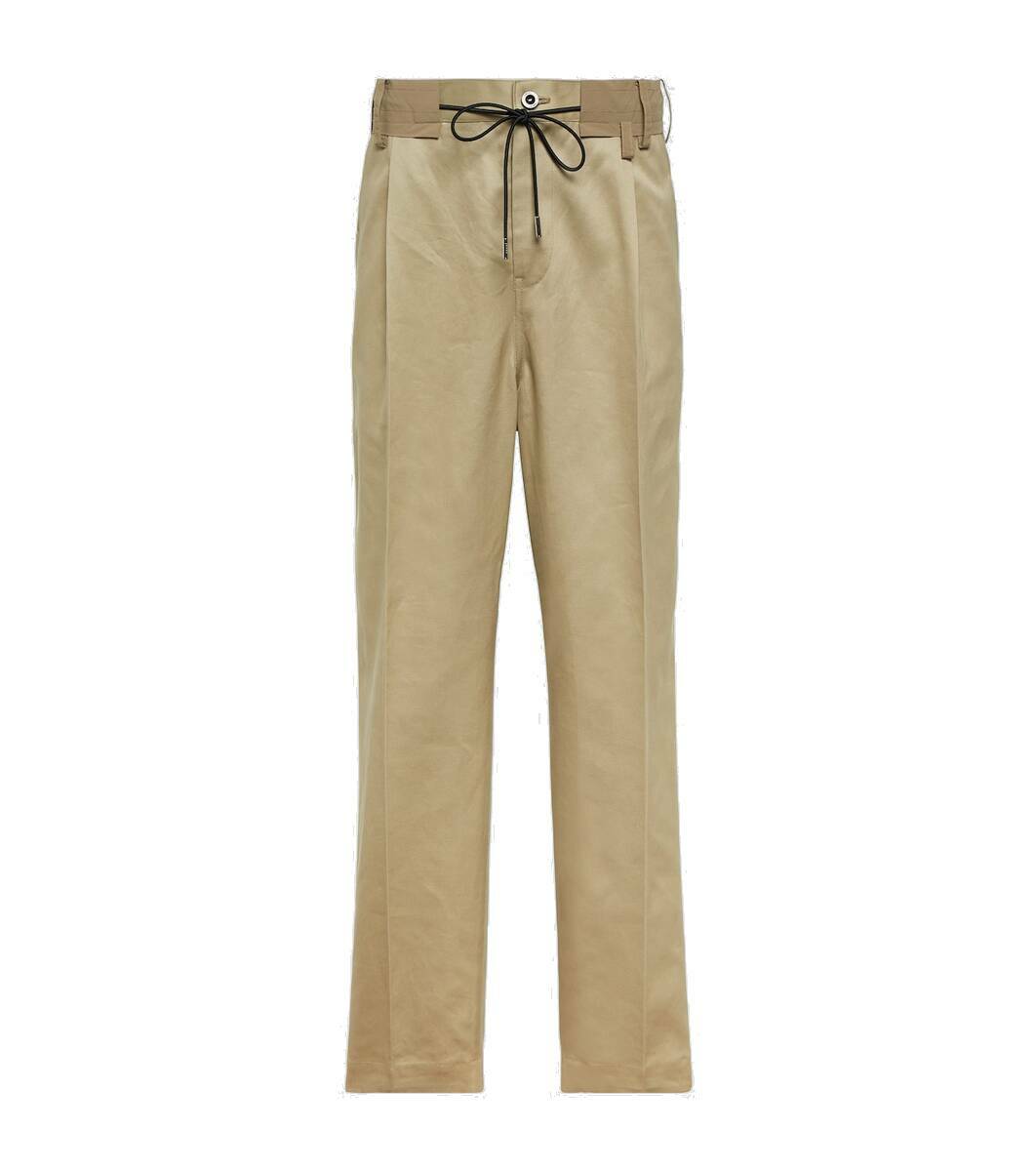 Wool Shrivel Pants | sacai Official Store