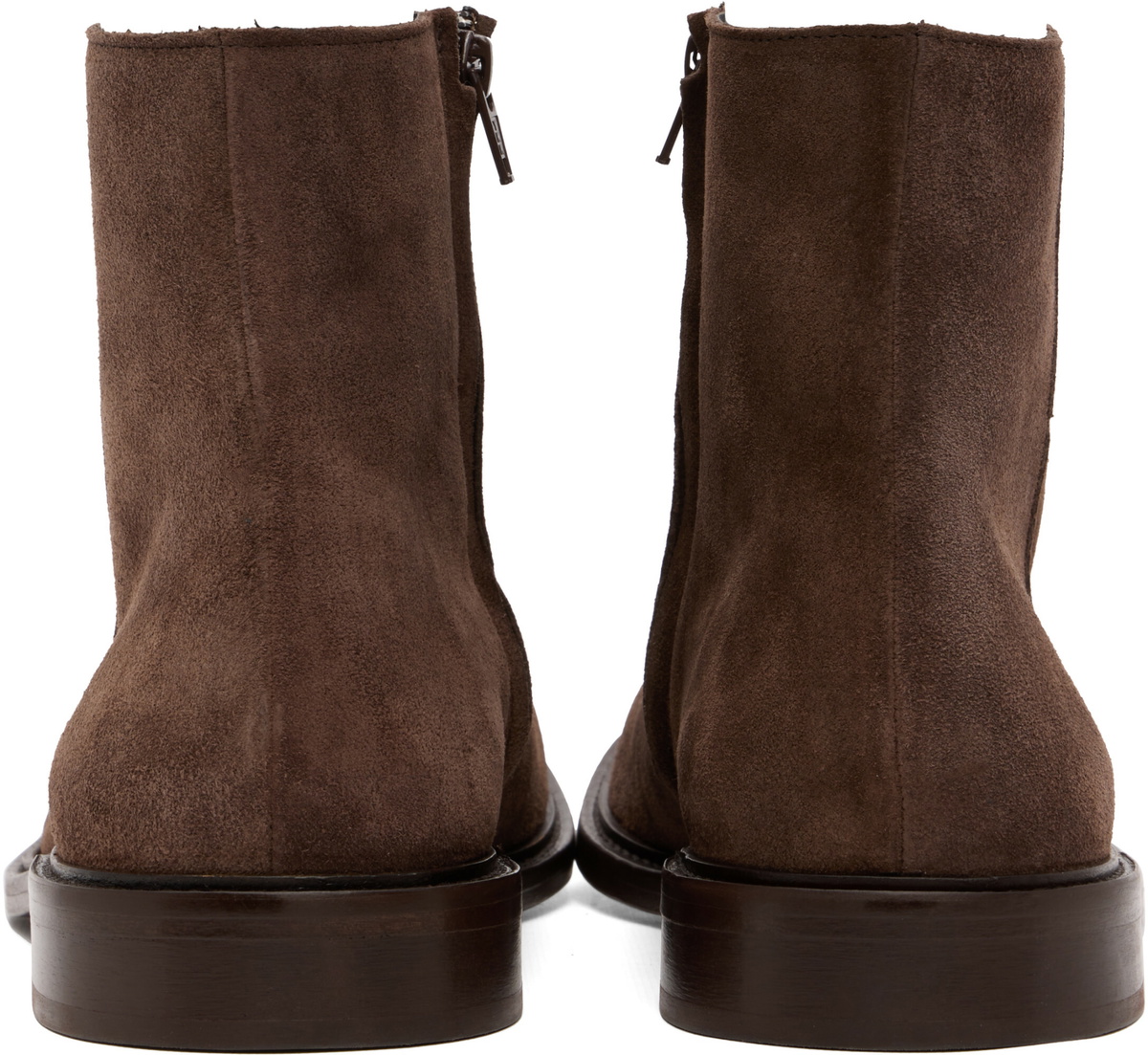 A.P.C. Brown Suede Ankle Boots