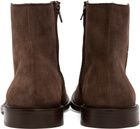A.P.C. Brown Suede Ankle Boots