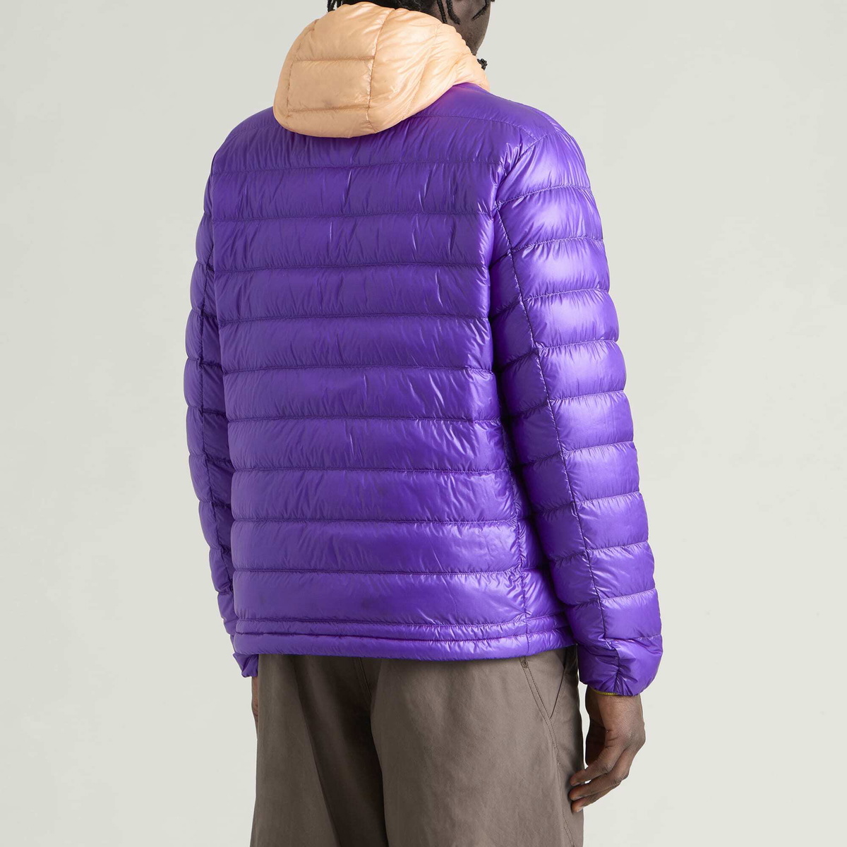 NANGA Men's Ultilight Packable Down Parka Jacket in Royal Purple