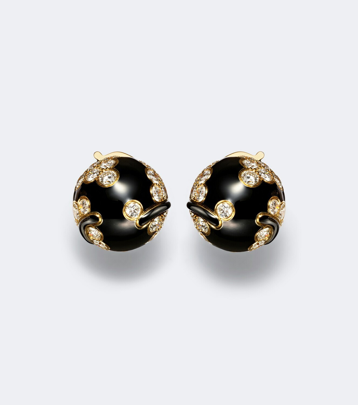 Marina B Ecume 18kt gold earrings with diamonds