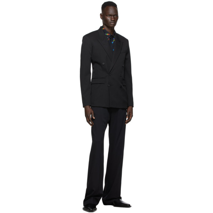 Balenciaga Black Wool Double-Breasted Blazer Balenciaga